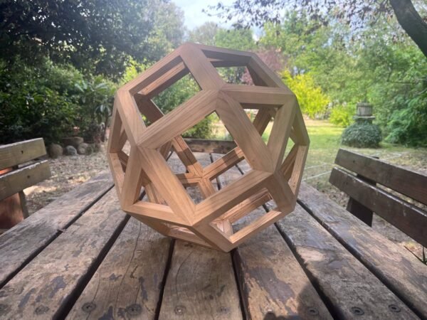 Rombo Cubottaedro in legno - Solido Archimedeo artiginale