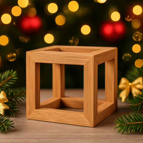 Cubo in Legno - Solido Platonico artigianale