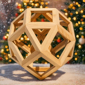 Rombo Cubottaedro in legno - Solido Archimedeo artiginale
