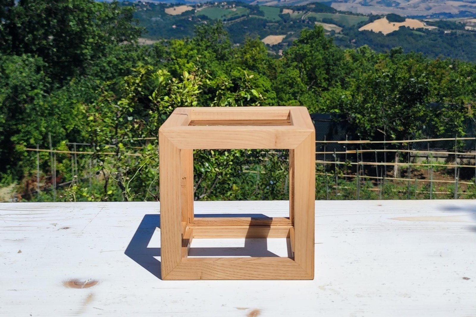 Cubo in Legno - Solido Platonico artigianale