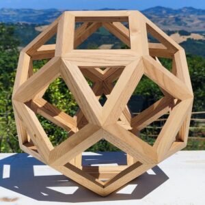 Rombo Cubottaedro in legno - Solido Archimedeo artiginale